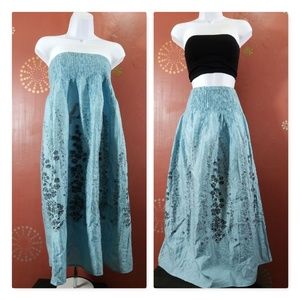 Strapless Mini Dress or Maxi Skirt Sz L